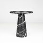 Other tables - BLACK MARBLE CONE SIDE TABLE - KIWANO CONCEPT