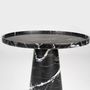 Other tables - BLACK MARBLE CONE SIDE TABLE - KIWANO CONCEPT