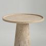 Other tables - TRAVERTINE CONE SIDE TABLE - KIWANO CONCEPT