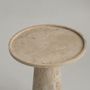 Other tables - TRAVERTINE CONE SIDE TABLE - KIWANO CONCEPT