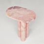 Autres tables  - PINK MARBLE TRIO OVAL SIDE TABLE - KIWANO CONCEPT