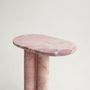 Autres tables  - PINK MARBLE TRIO OVAL SIDE TABLE - KIWANO CONCEPT