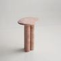 Autres tables  - PINK MARBLE TRIO OVAL SIDE TABLE - KIWANO CONCEPT