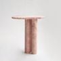 Autres tables  - PINK MARBLE TRIO OVAL SIDE TABLE - KIWANO CONCEPT