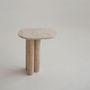 Other tables - TRAVERTINE TRIO OVAL SIDE TABLE - KIWANO CONCEPT