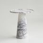 Other tables - WHITE LILAC MARBLE CONE SIDE TABLE - KIWANO CONCEPT