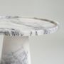 Other tables - WHITE LILAC MARBLE CONE SIDE TABLE - KIWANO CONCEPT