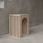 Autres tables  - 'BALANCE' TRAVERTINE SIDE TABLE - KIWANO CONCEPT