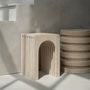 Autres tables  - 'BALANCE' TRAVERTINE SIDE TABLE - KIWANO CONCEPT