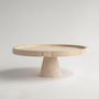 Plats et saladiers - TRAVERTINE CAKE STAND - KIWANO CONCEPT