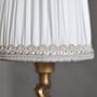 Decorative objects - White ruched silk flame-clip lampshade for chandelier, wall lamp.. - BELLE EPOQUE