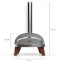 Barbecues - Piana - Pellet pizza oven - Terracotta - ZIIPA