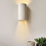 Wall lamps - Raw white ceramic wall light - ORA