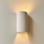 Wall lamps - Raw white ceramic wall light - ORA