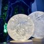 Design objects - The small rock crystal lamp: Lighting & design objects - LAVENTURINE GALLERY