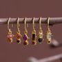 Bijoux - Earring hanging Guarani red agate 3mm round g.pl - MUJA JUMA