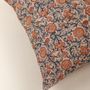 Fabric cushions - Hand Block Print Cotton Cushion Cover Sunset Horizon - NINÉH