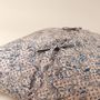 Comforters and pillows - Hand Block Print Cotton Cushion Cover Azure Blue - NINÉH