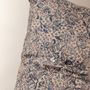 Comforters and pillows - Hand Block Print Cotton Cushion Cover Azure Blue - NINÉH