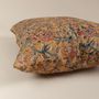 Fabric cushions - Joyful Garden Kalamkari Hand Block Print Pillow - NINÉH