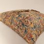 Fabric cushions - Joyful Garden Kalamkari Hand Block Print Pillow - NINÉH