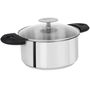 Platter and bowls - Set of 3 stainless steel pots 18-10 16, 18 and 20 cm Mutine Removable - CRISTEL
