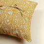 Comforters and pillows - Mustard Hand Block Print Cushion Cover in Cotton - NINÉH