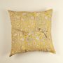 Comforters and pillows - Mustard Hand Block Print Cushion Cover in Cotton - NINÉH