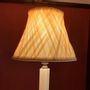 Decorative objects - Cross pleated lampshade in white silk pongee - BELLE EPOQUE