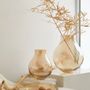 Vases - modern classic luxury glass vases, electroplated 9mm, transparent or light blue color, ENVIE - ELEMENT ACCESSORIES