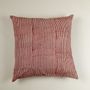 Fabric cushions - Hand Block Print Cushion Cover Rustic Stripes - NINÉH