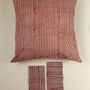 Fabric cushions - Hand Block Print Cushion Cover Rustic Stripes - NINÉH