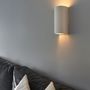 Wall lamps - Textured matte white ceramic wall light - ORA