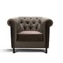 Chairs for hospitalities & contracts - Chesterfield Armchair - Brown - MITO HOME