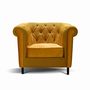 Chairs for hospitalities & contracts - Chesterfield Armchair - Yellow - MITO HOME