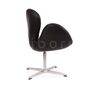 Fauteuils - Fauteuil Lounge Siborr - Cuir Italien Noir - VIBORR