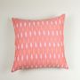 Comforters and pillows - Hand Crafted Ikat Cotton Cushion Cover in Pink - NINÉH