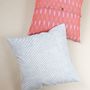 Comforters and pillows - Hand Crafted Ikat Cotton Cushion Cover in Pink - NINÉH