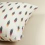 Fabric cushions - Vibrant Fusion Handwoven Ikat Cotton Cushion Cover - NINÉH