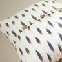 Fabric cushions - Hand woven ikat cotton cushion cover - Vibrant Fusion - NINÉH