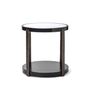 Other tables - Ida Side Table Sand-brushed Oak and Cast Bronze Bars - DUISTT