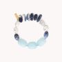 Jewelry - Oval aquamarine stretch bracelet – ARCTIQUE - NATURE BIJOUX