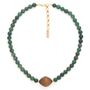 Bijoux - Collier court 1 perle de robles – AVENTURINE - NATURE BIJOUX