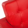 Fauteuils - Fauteuil Lounge Kinorr - Cuir Italien Rouge - VIBORR