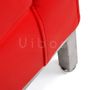 Fauteuils - Fauteuil Lounge Kinorr - Cuir Italien Rouge - VIBORR