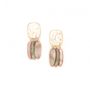 Jewelry - Post earrings with 3 brown mother-of-pearl dangles – ALHAMBRA - NATURE BIJOUX