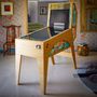 Game tables - JIRAIYA: luxury pinball machine, over 80 classic games, oak and fabric - MAISON ROSHI - LUXURY ENTERTAINMENT CABINETS