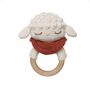 Toys - Luka the Lamb Teething Ring I cherry red - PATTI OSLO