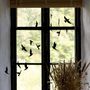 Gifts - Black sun, bird flocks decorative paper mobile, large - LIVINGLY