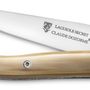 Barbecues - Laguiole Secret pocket knife - Olive, ebony, carbon handle - LAGUIOLE CLAUDE DOZORME